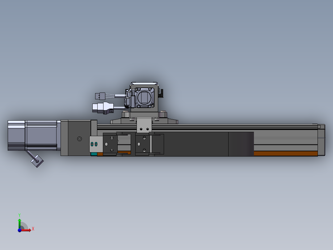 内嵌直交机械手XYG系列XYG320-F3前视图