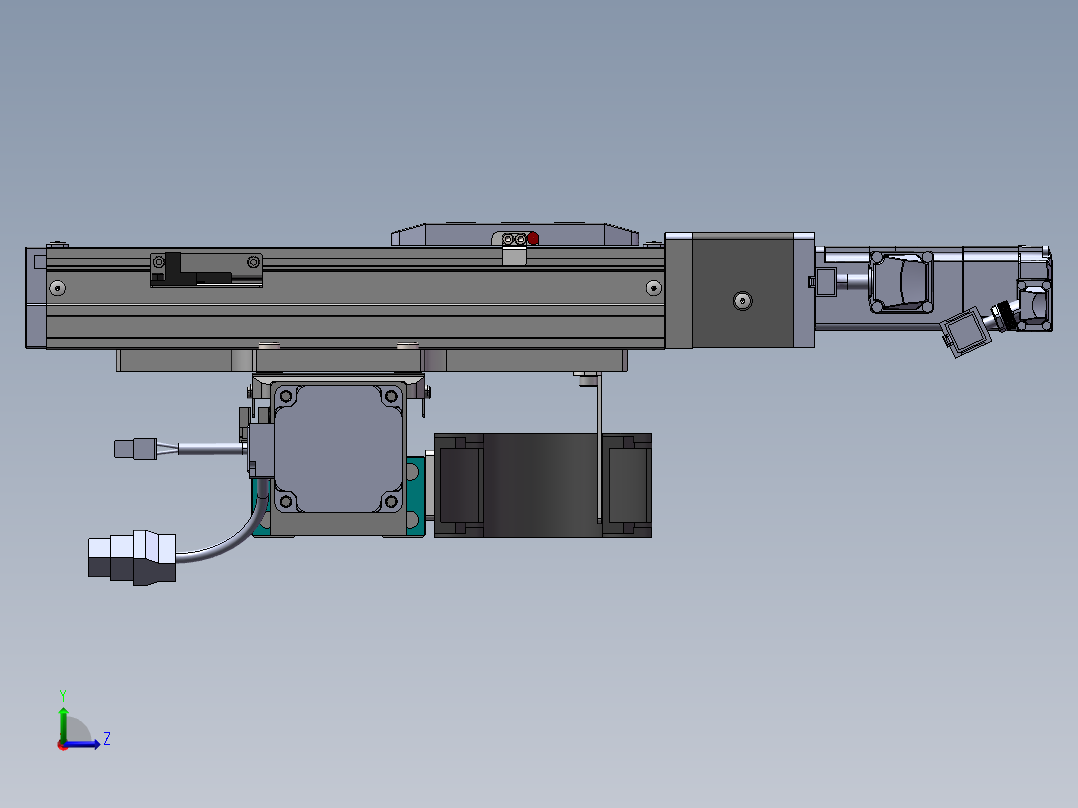 内嵌直交机械手XYG系列XYG320-F3左视图