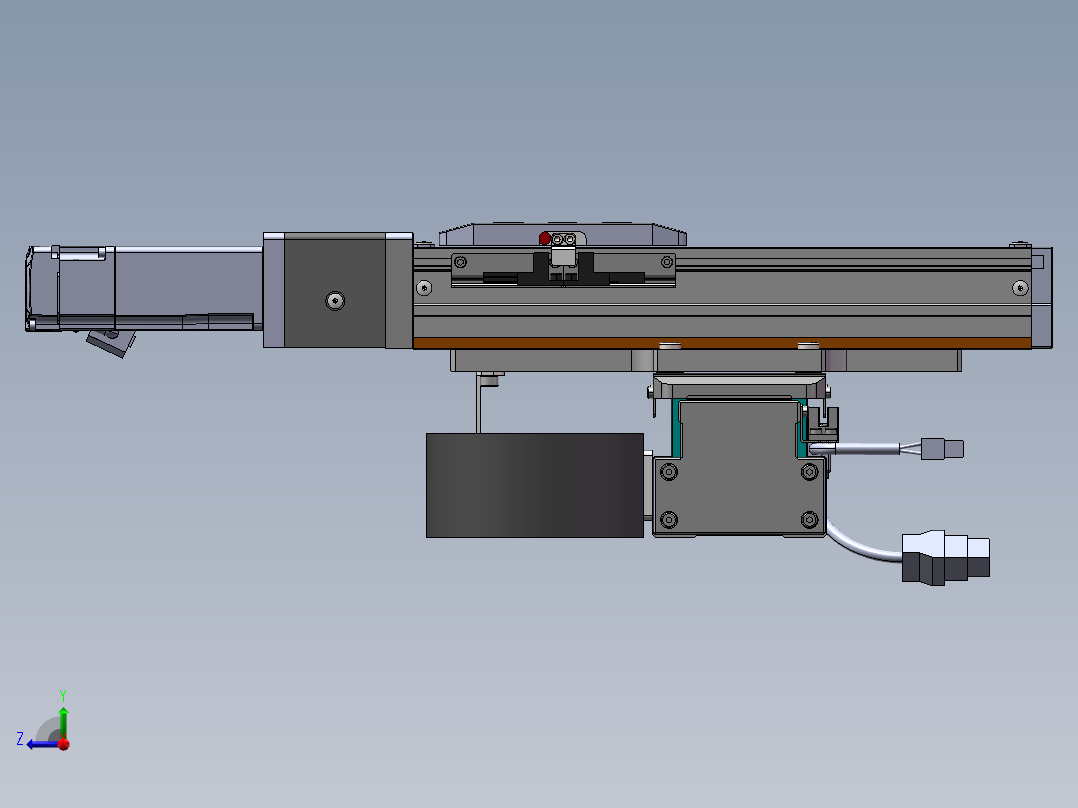 内嵌直交机械手XYG系列XYG320-F3右视图