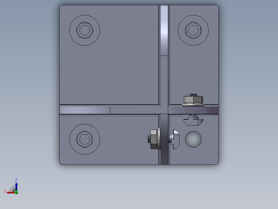 铝型材及其附件5.11.4080.STA俯视图