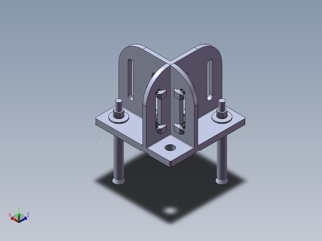 铝型材及其附件5.11.4080.STA正等轴测图