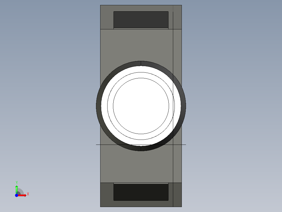 基恩士CA-CH3R_10R_kc图纸模型前视图