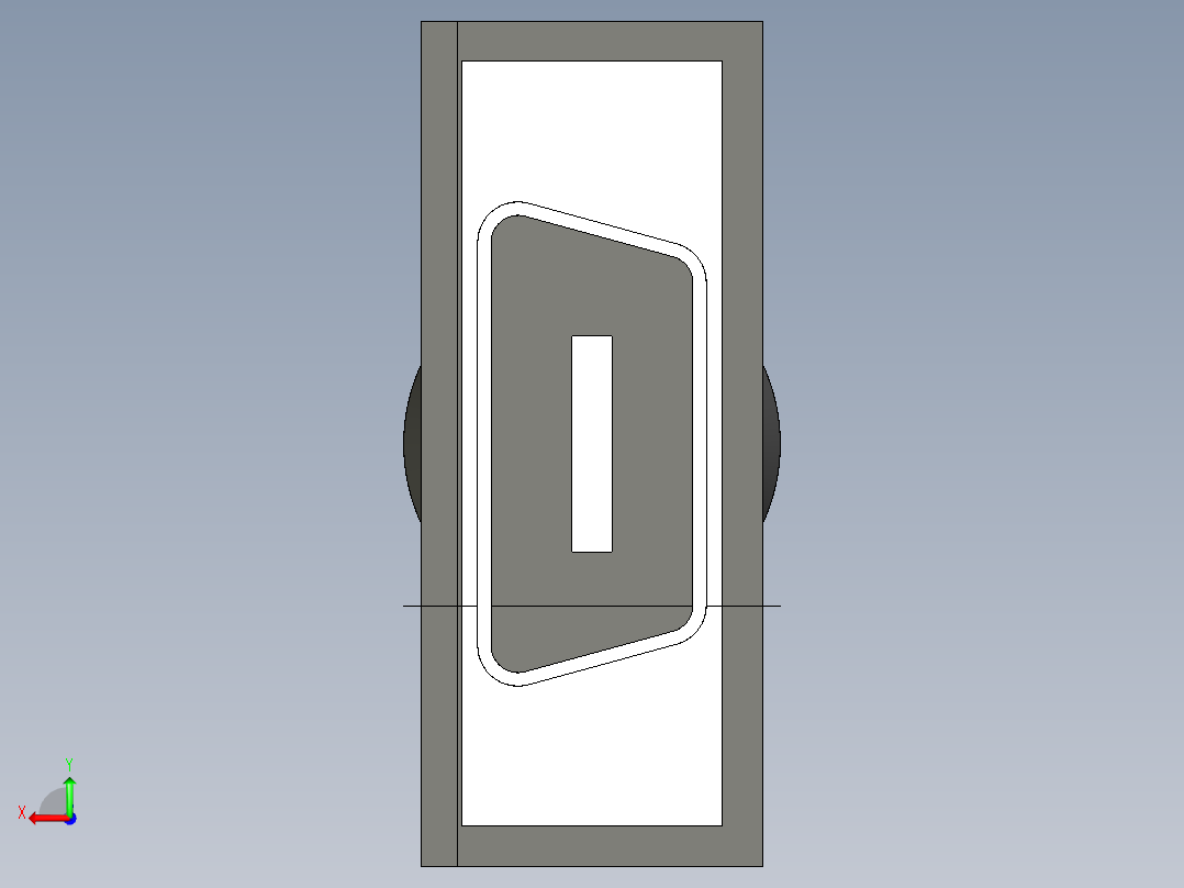 基恩士CA-CH3R_10R_kc图纸模型后视图