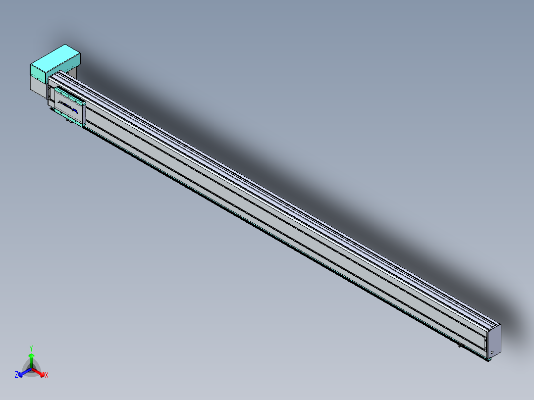威洛博VBC同步带传动一无尘环境VBC14-L45-S2200-BRD-ZP75-C3正等轴测图