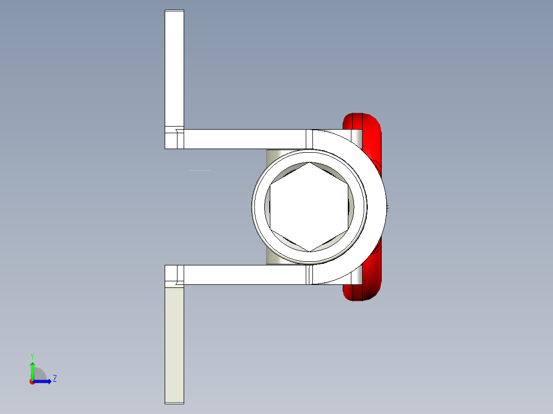 推拉式夾鉗SSP(B)-3D多系列多零件图纸模型左视图