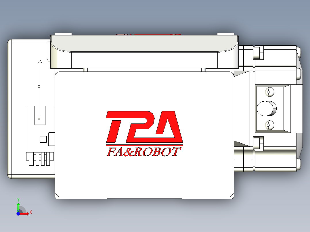 同步带全封闭直线模组TPA-HCB-85D-90-L800-MR-Y-P20-N3前视图