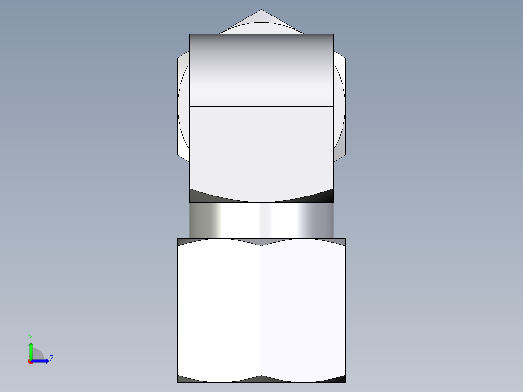 卡套式工业通用硬管接头EO_Union_elbow_W08LLCF左视图