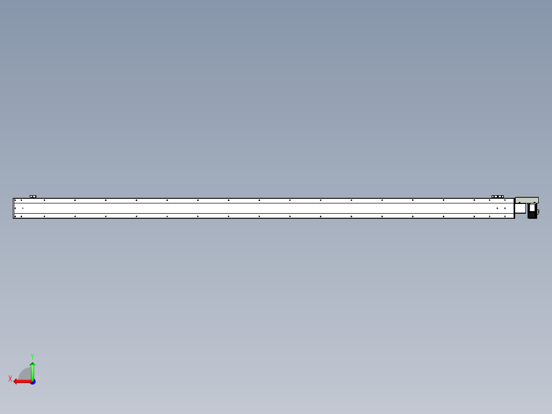 同步带滑台-半封闭B13H-L45-S3000-R-P40-D3后视图
