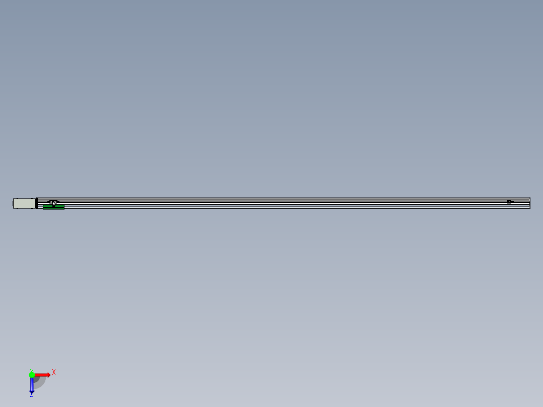 同步带滑台-半封闭B13H-L45-S3000-R-P40-D3俯视图