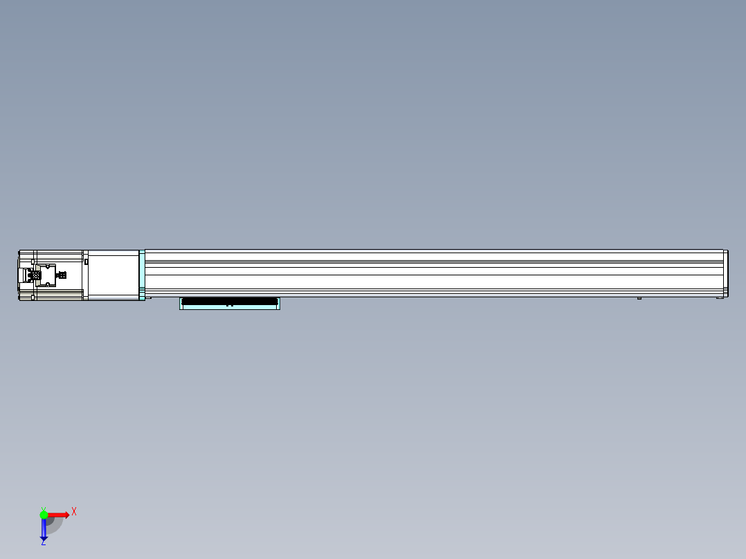 威洛博VC丝杆传动-无尘环境VC14-Lxx-C-S650-BC-ZP75-C3俯视图