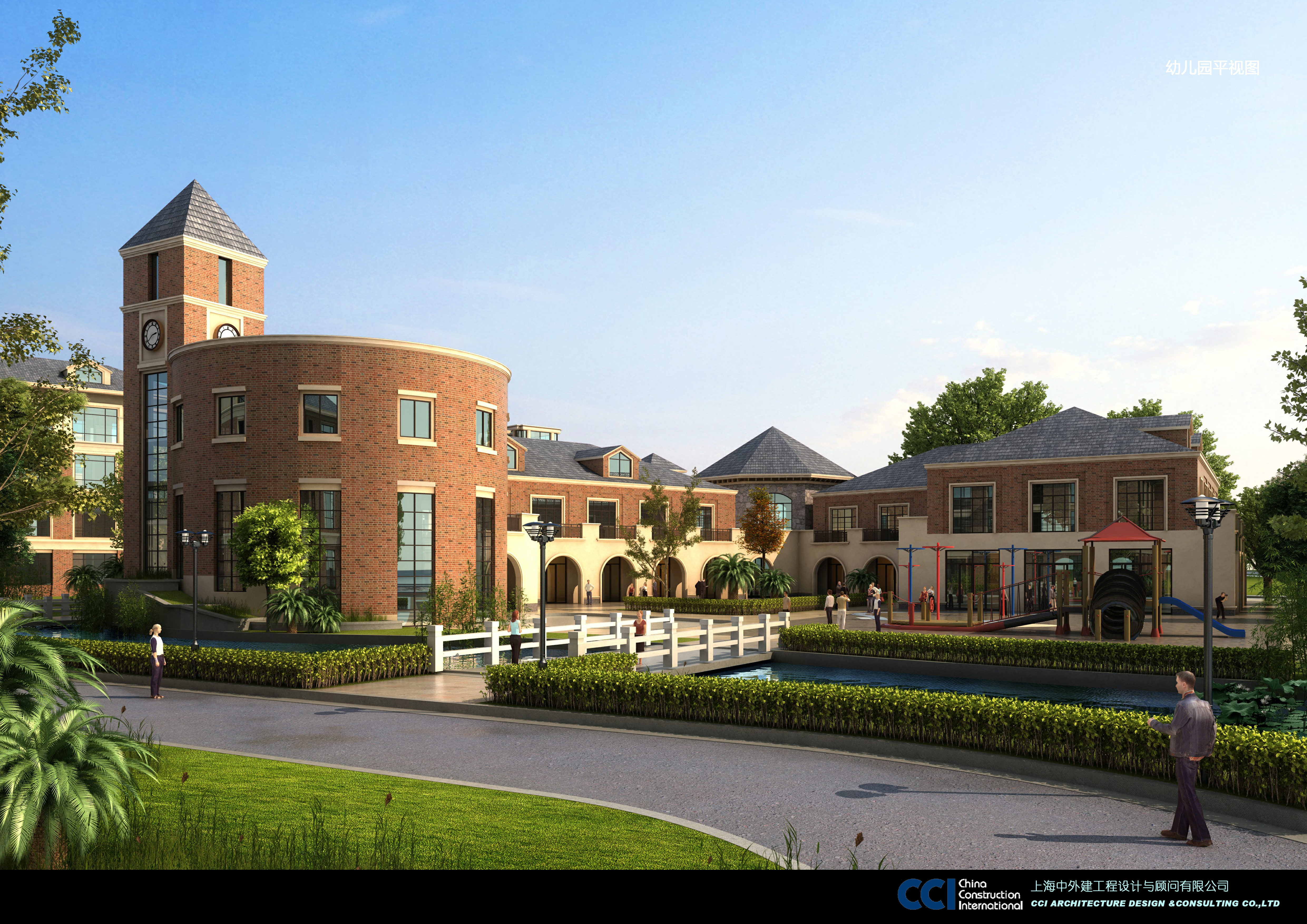 徐州国际学校公建学校 欧式 CCI（含文本效果图 CAD SU）