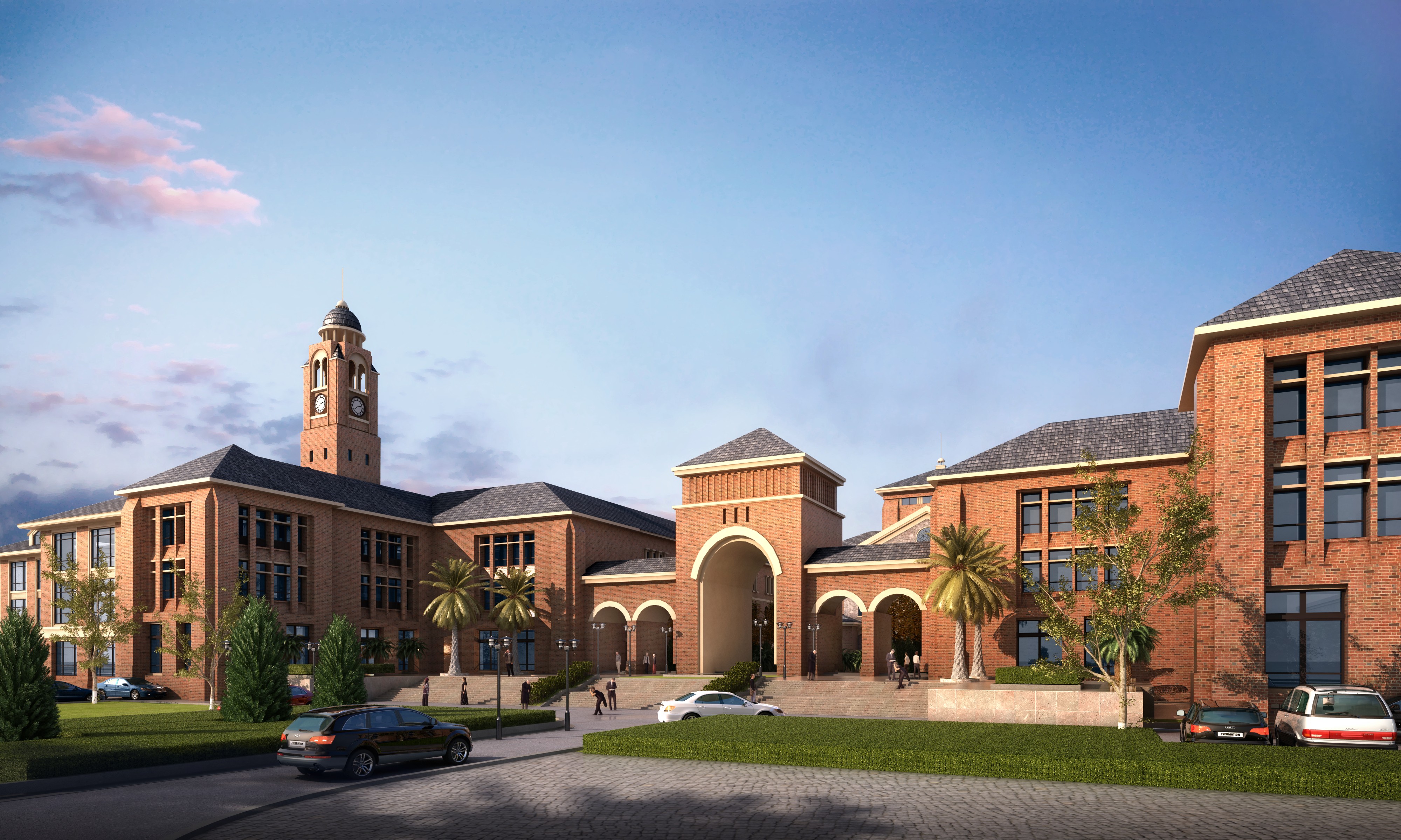 徐州国际学校公建学校 欧式 CCI（含文本效果图 CAD SU）