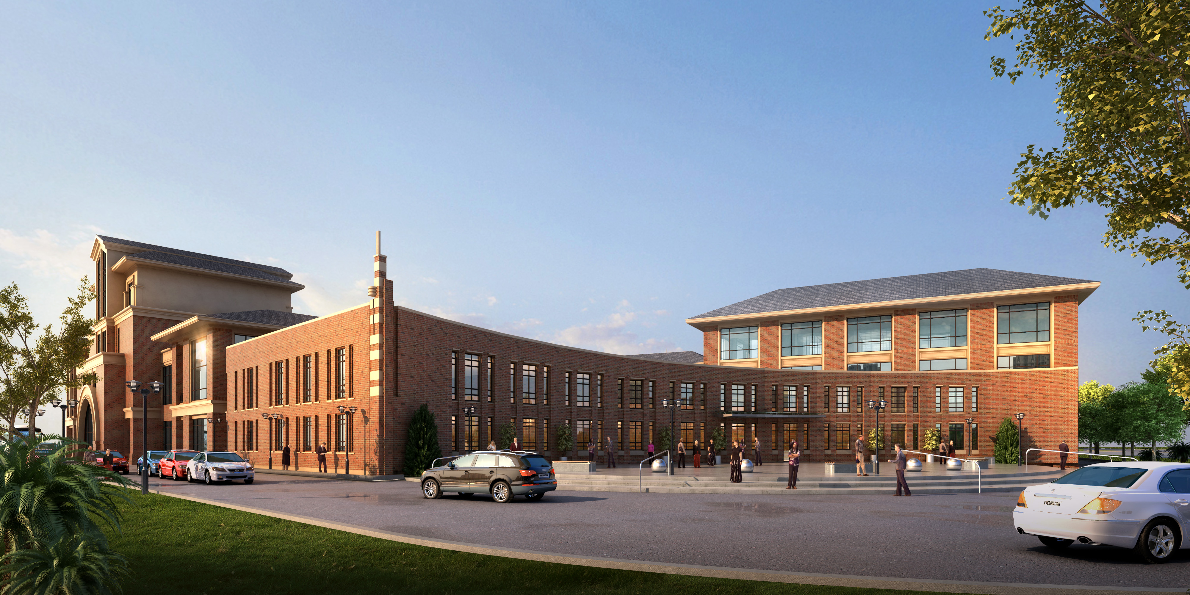 徐州国际学校公建学校 欧式 CCI（含文本效果图 CAD SU）