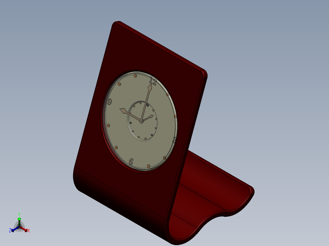 solidworks 桌面<span style='color: red'>时钟</span>设计