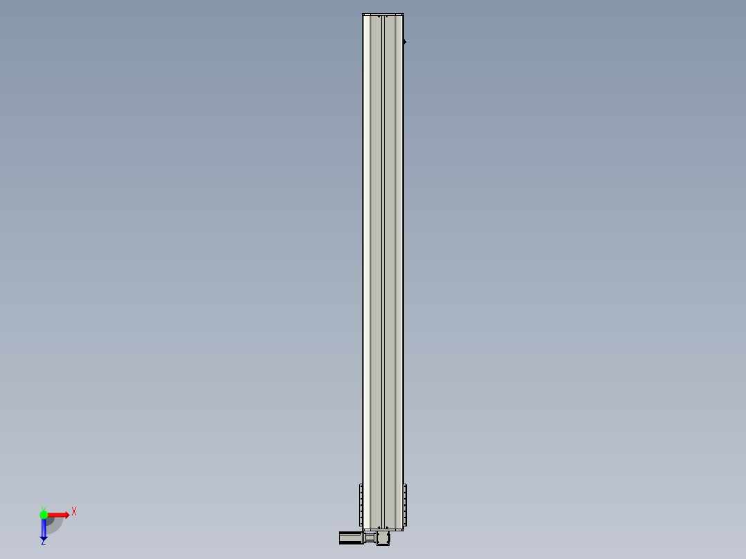 东锦同步带传动-直线滑台模组DH270B-C-L150-S2900-BL-P750W-C3俯视图