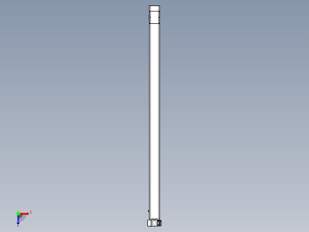 同步带全封闭直线模组TPA-HCB-105D-90-L1950-LP-Y-P20-N3俯视图