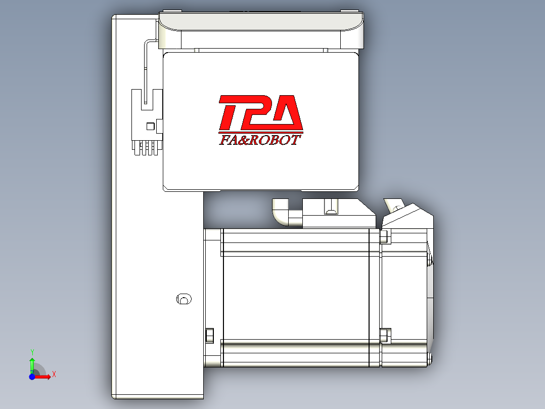 同步带全封闭直线模组TPA-HCB-85D-90-L750-RP-C-P20-N3前视图