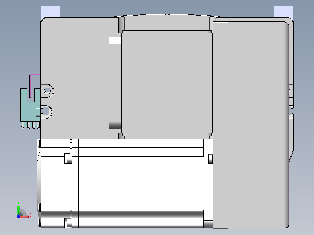 MTB同步带半封闭MTB17M-RD-400W前视图