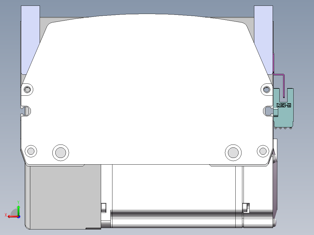 MTB同步带半封闭MTB17M-RD-400W后视图
