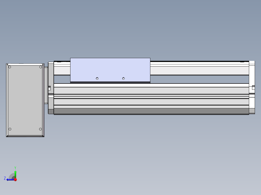 MTB同步带半封闭MTB17M-RD-400W右视图