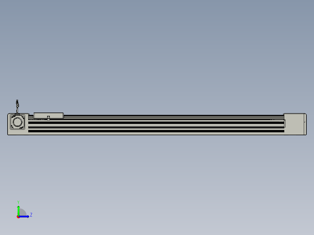 威洛博直线电机模组EB10-L224-S1300-L-ZP75-MS3-5K左视图