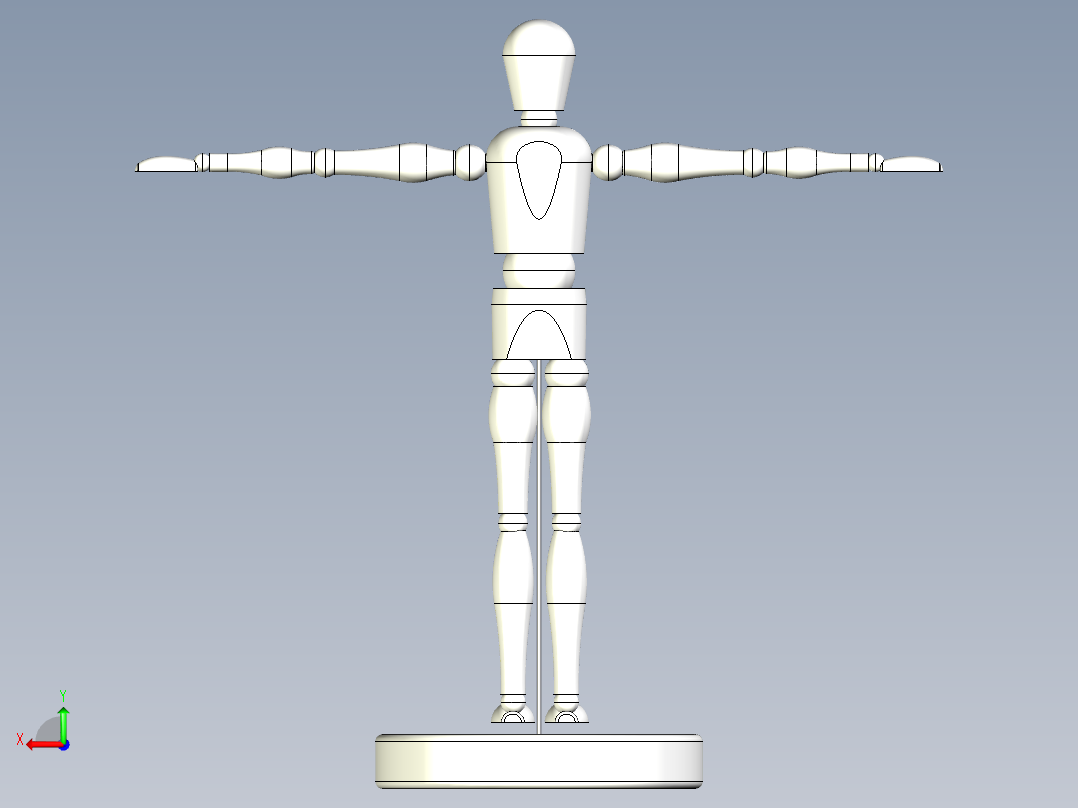 木头人设计模型57080==20后视图