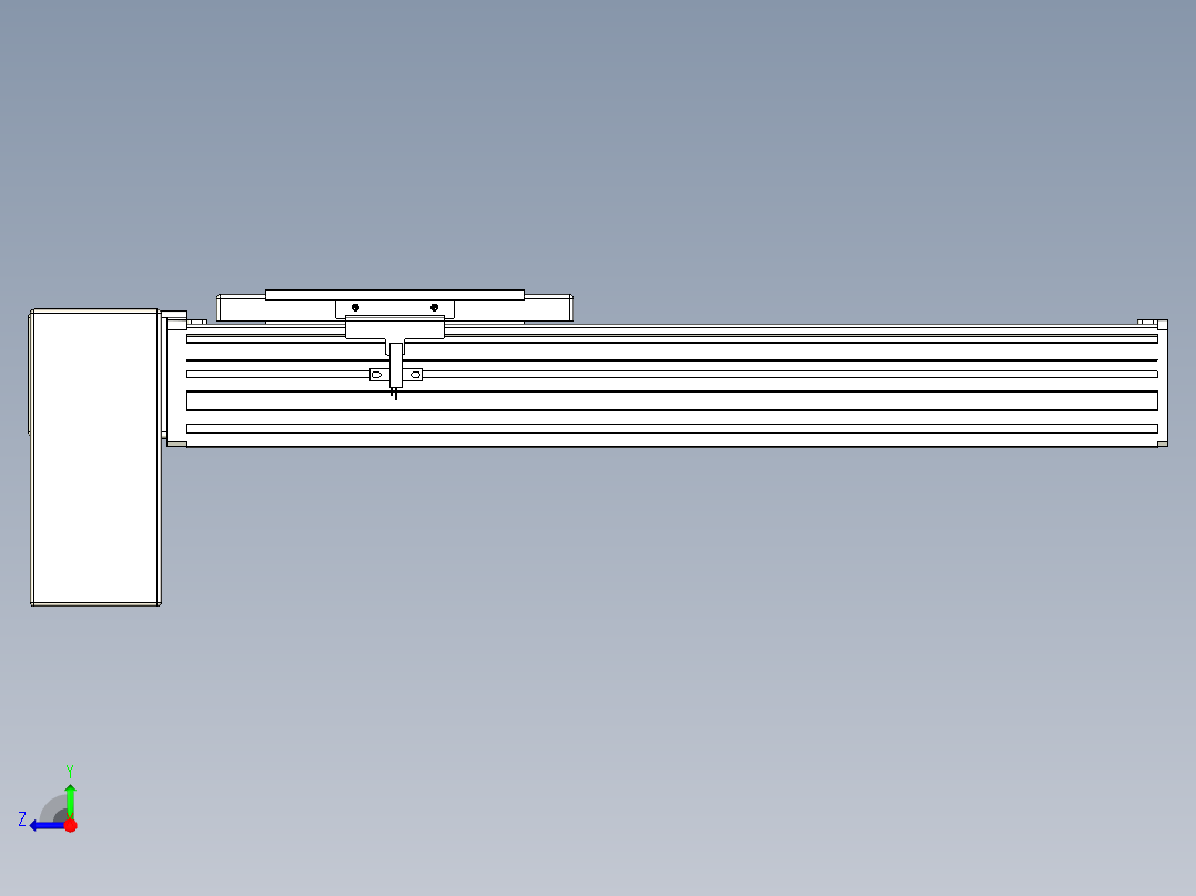 同步带全封闭直线模组TPA-HCB-14D-120-L250-RP-C-P40-N3右视图