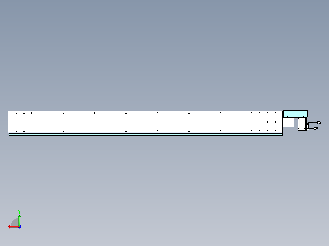 威洛博VBC同步带传动一无尘环境VBC14-L45-S1450-BR-ZP40-C3后视图
