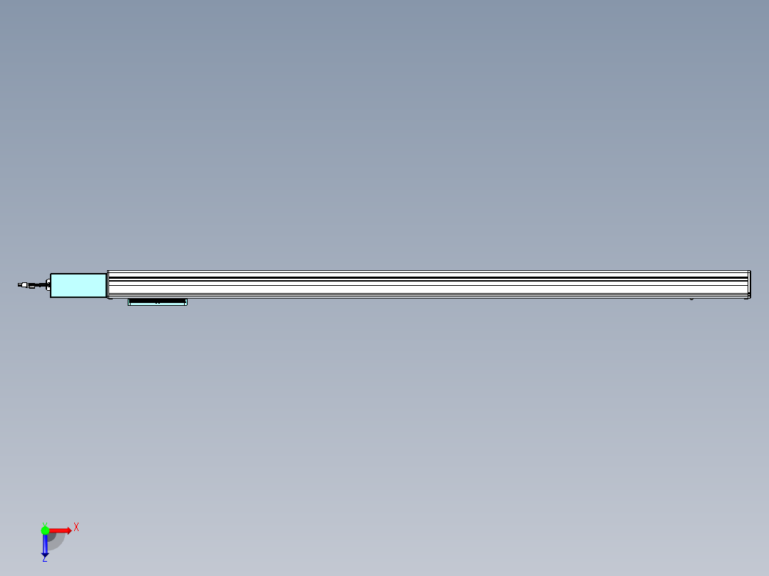 威洛博VBC同步带传动一无尘环境VBC14-L45-S1450-BR-ZP40-C3俯视图