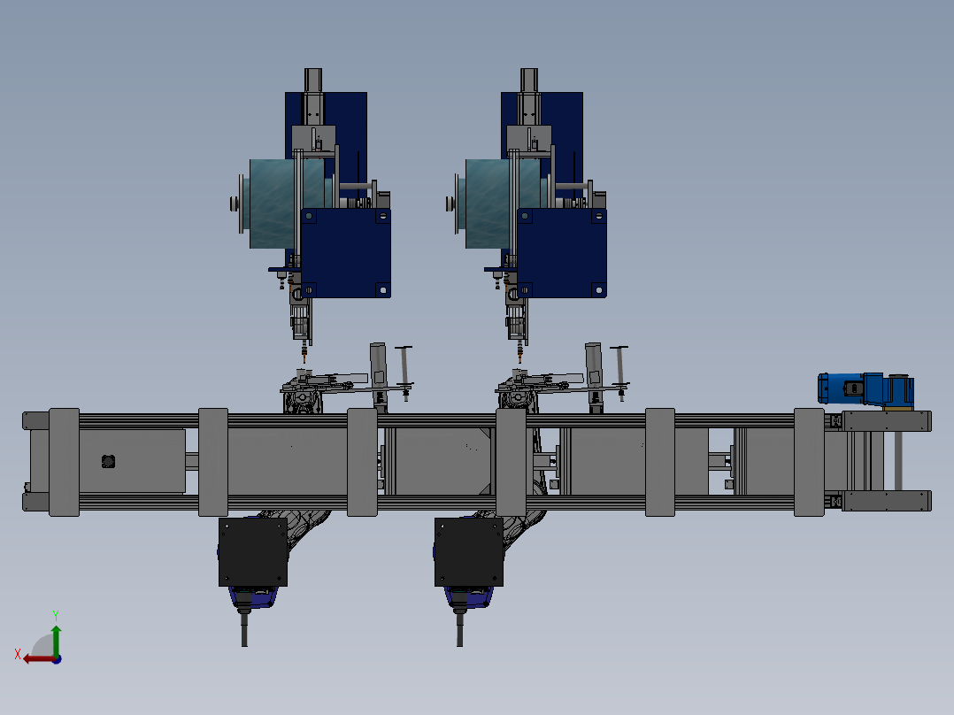 双膜片弹簧变速机构设计后视图