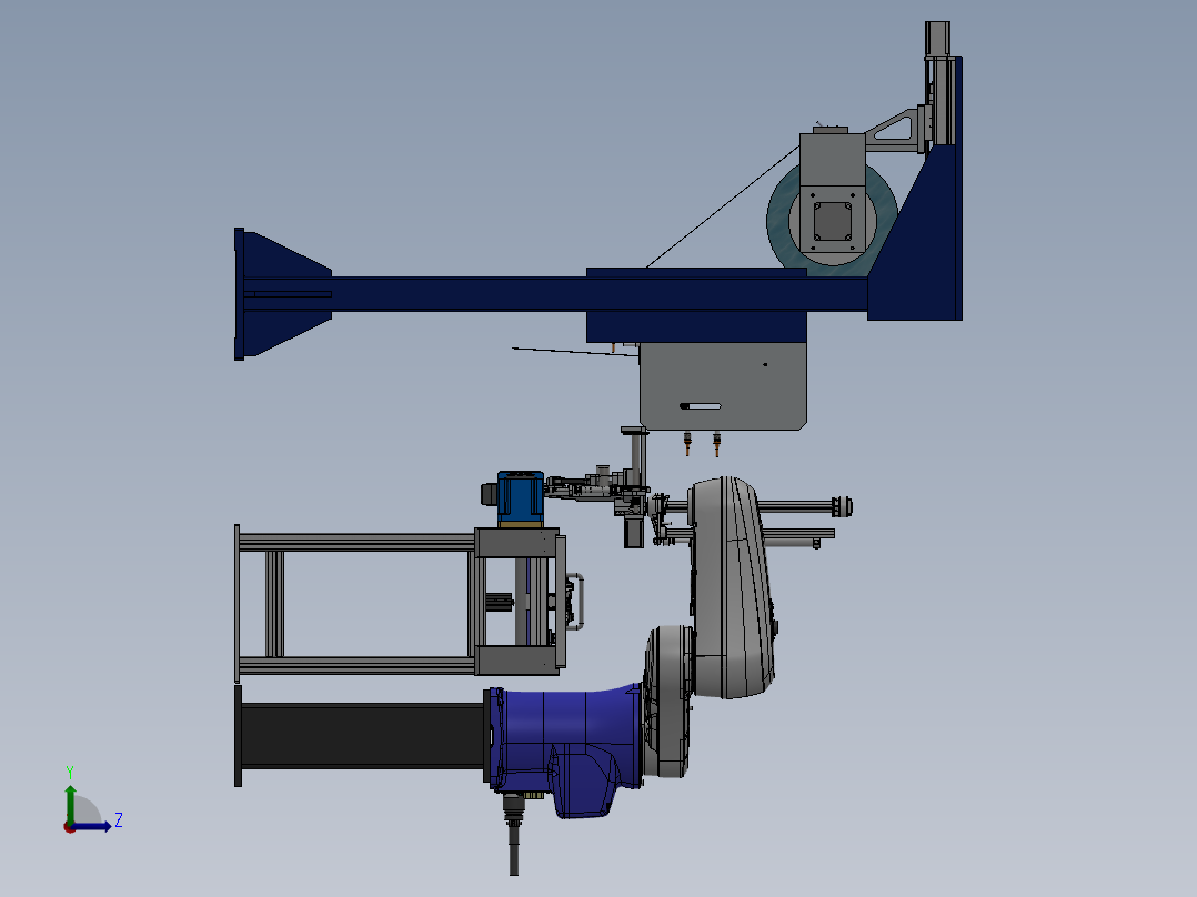 双膜片弹簧变速机构设计左视图