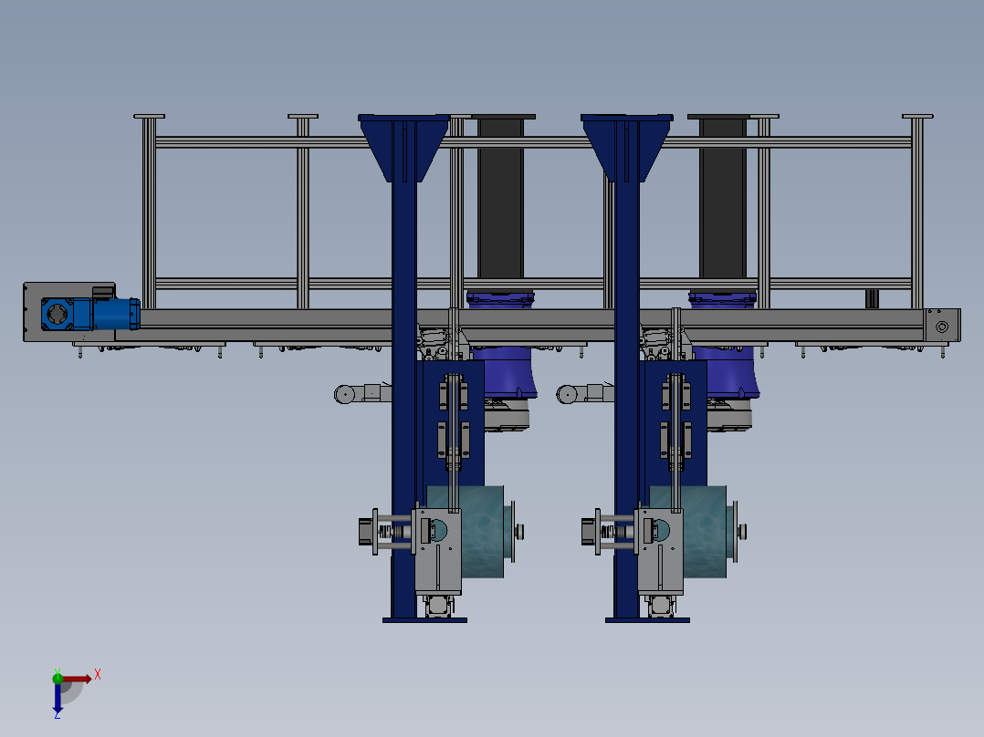 双膜片弹簧变速机构设计俯视图