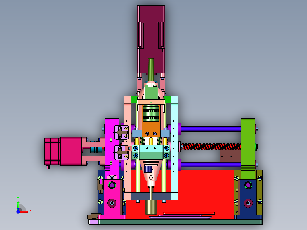 微小零件及边缘毛刺的设备前视图