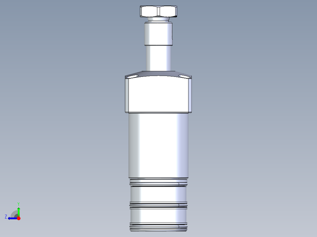 KOSMEKLHA0360-CLM多系列多零件图纸模型右视图