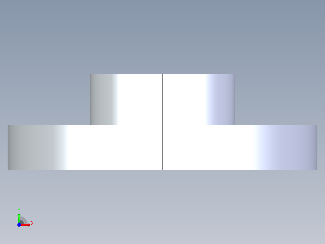 聚氯乙烯配件23-Sch80_Flange One-Piece_SOC_851-015_1.5in前视图