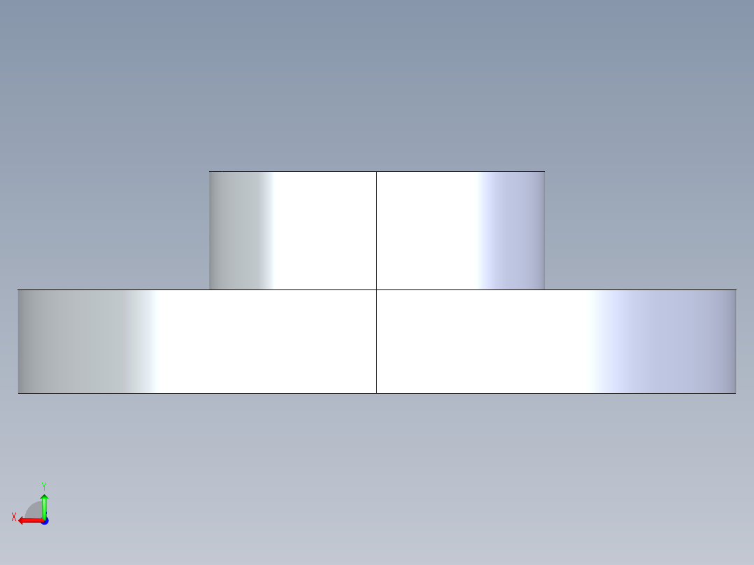 聚氯乙烯配件23-Sch80_Flange One-Piece_SOC_851-015_1.5in后视图