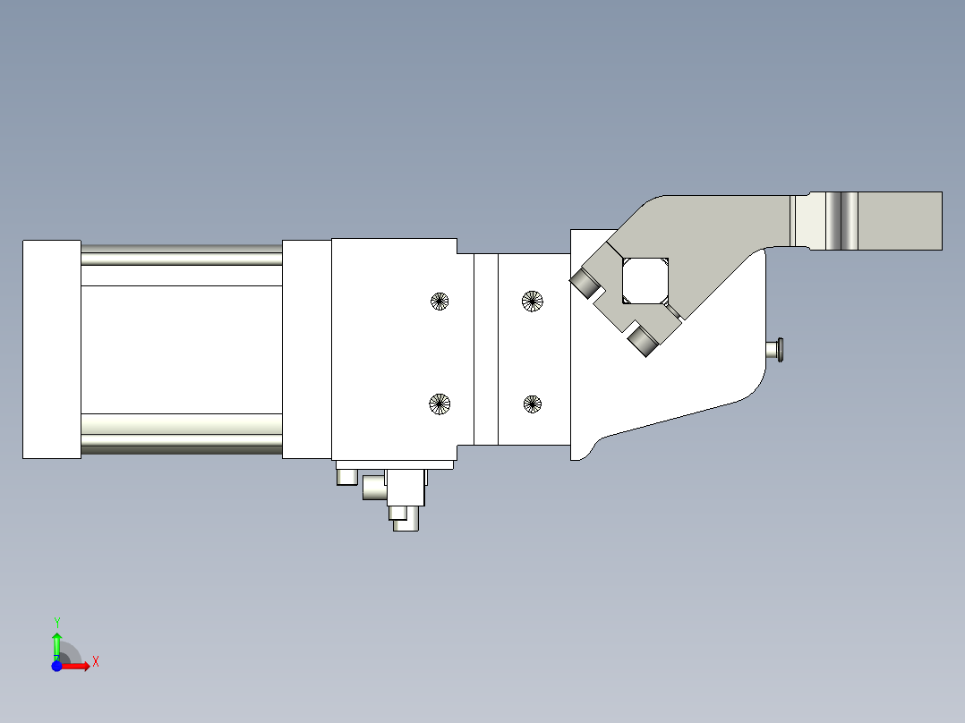 德克斯TUNKERS气缸数模V2_63_1_A90_T12前视图
