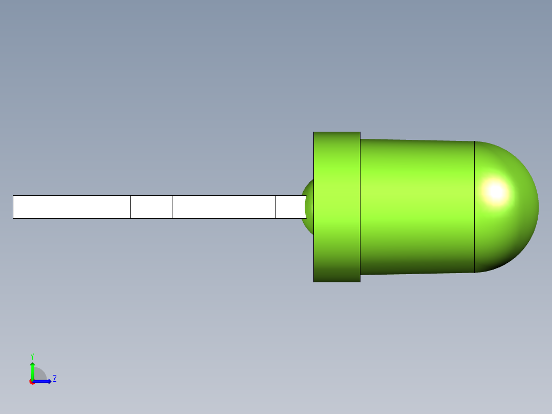 光电元件封装-L-934GD左视图