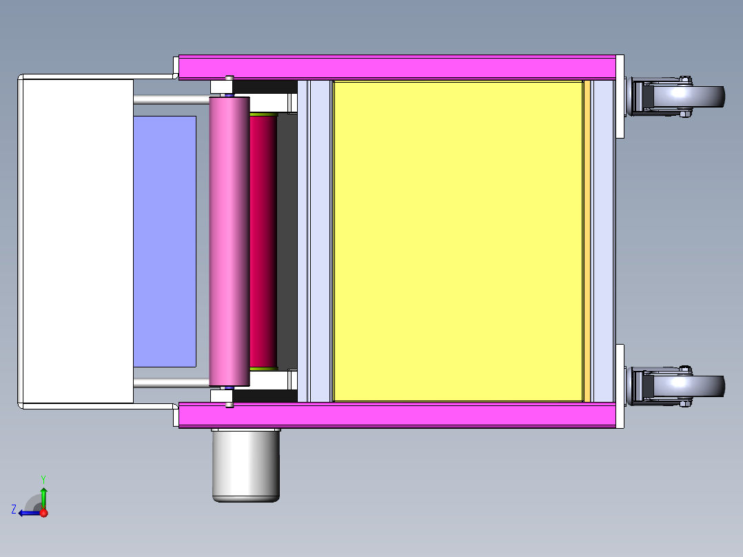 Q426-糕点切片机的机芯结构设计【含三维】右视图