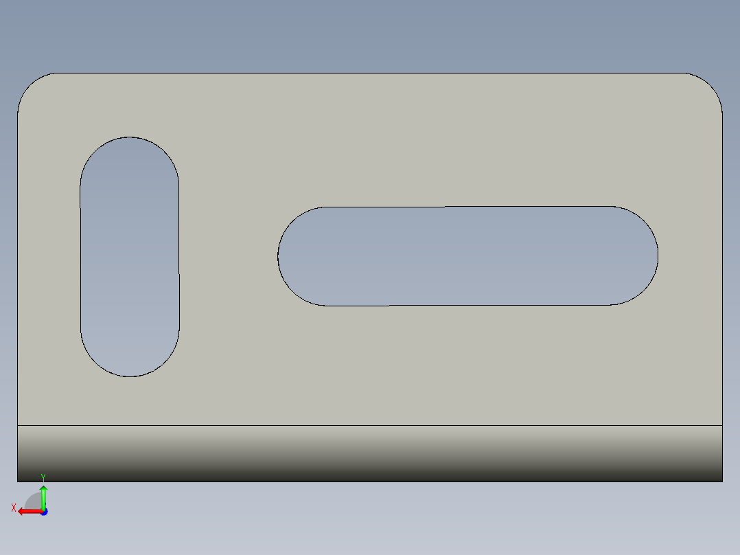 基恩士LV-H64bracket-2_kc图纸模型后视图