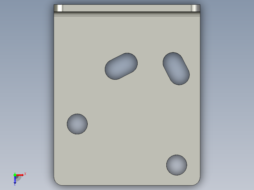 基恩士LV-H64bracket-2_kc图纸模型俯视图