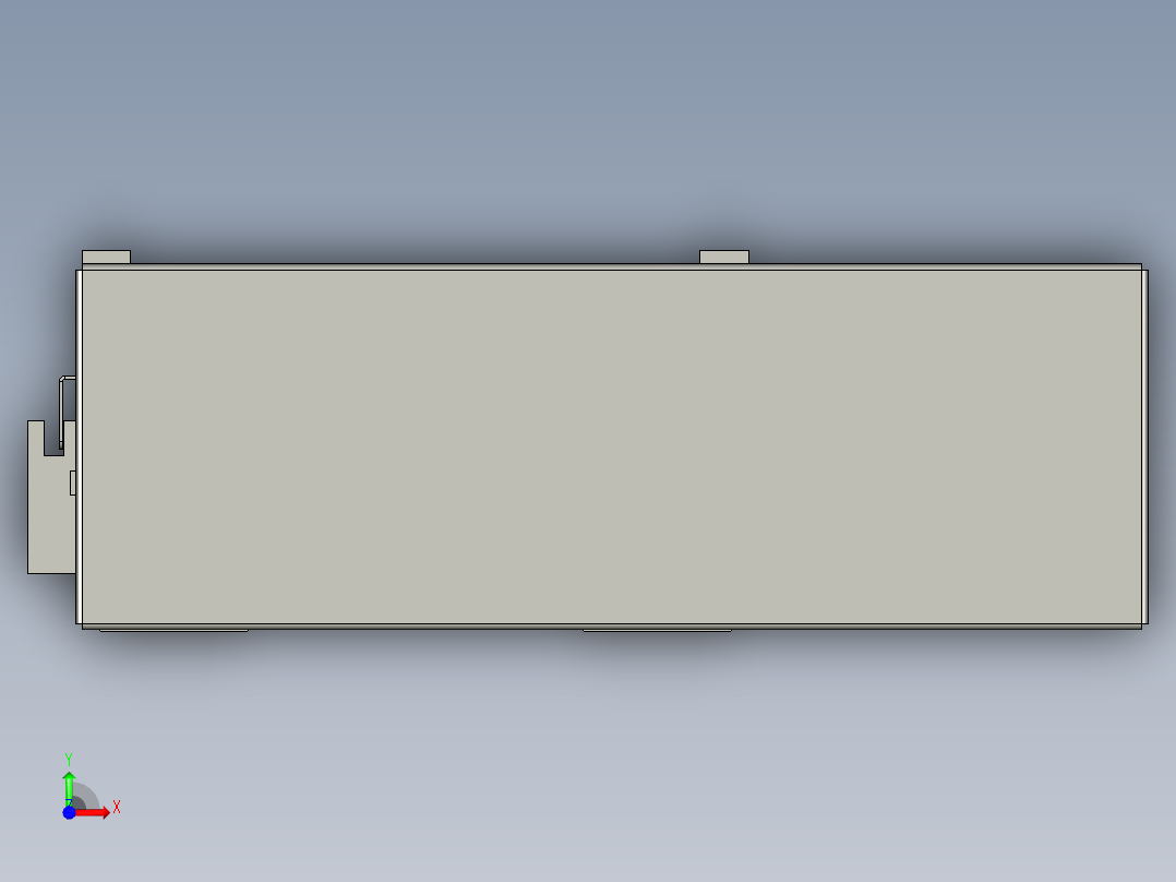 直线模组LHA170-S700-L设计图纸前视图