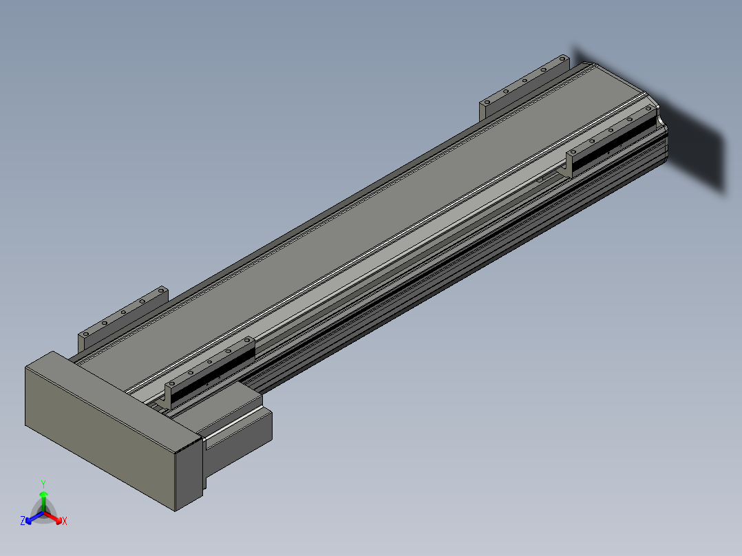 直线模组LHA170-S700-L设计图纸正等轴测图