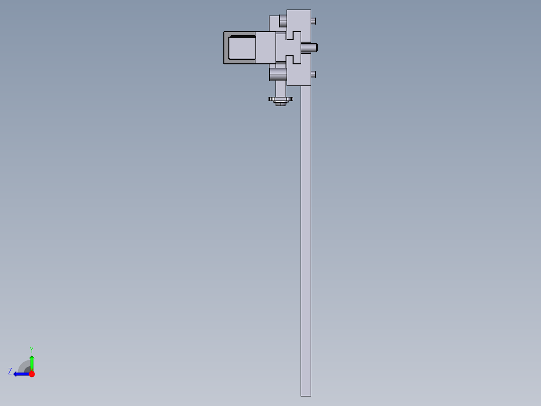 EUCHNER安士能安全门闩084430产品3D数模资料下载右视图
