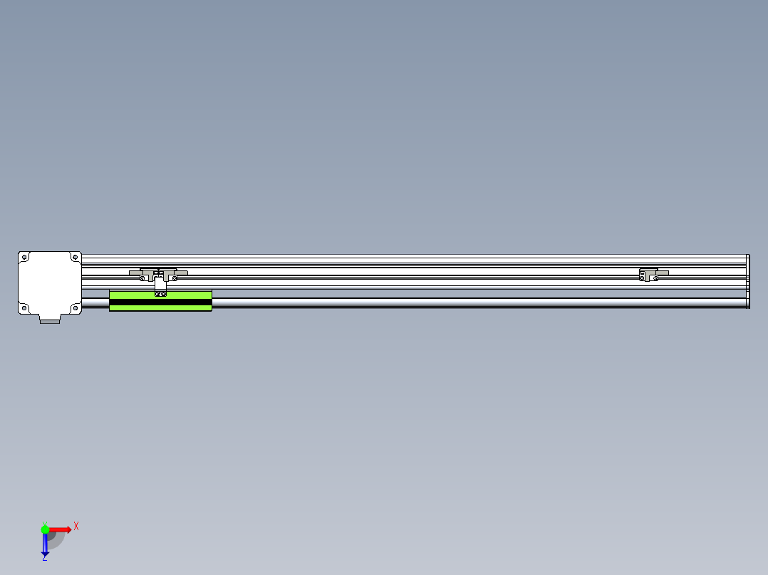 同步带滑台-半封闭B13-L90-S650-R-Z86-D3俯视图