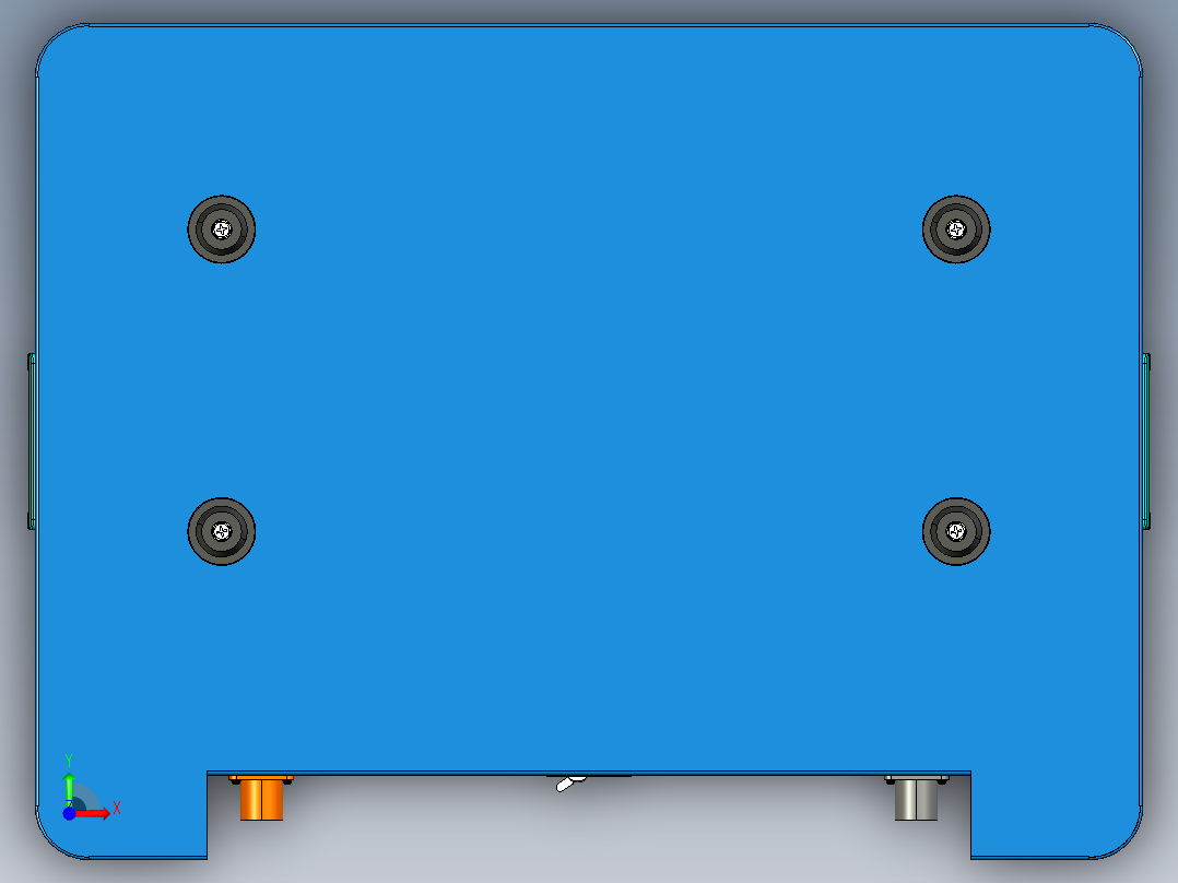 堆叠式光伏储能电源一体机结构creo8前视图