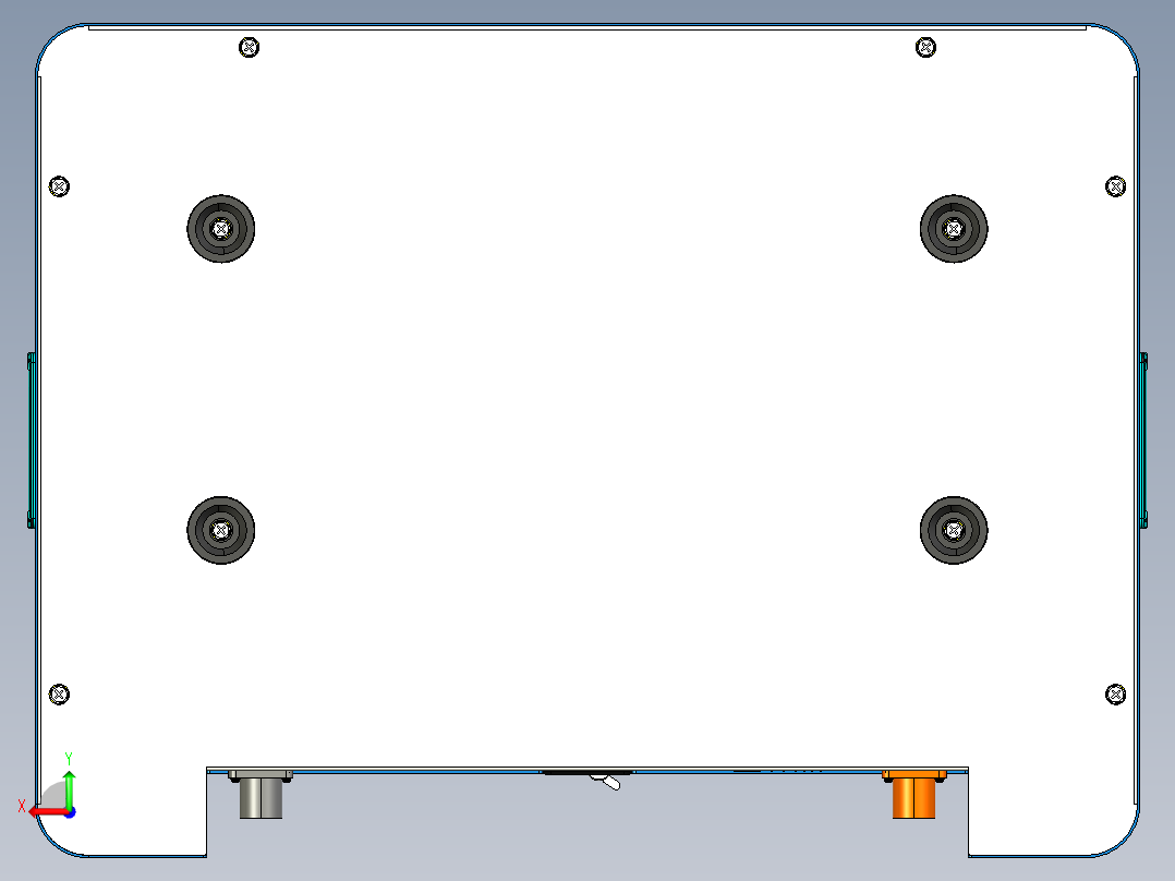 堆叠式光伏储能电源一体机结构creo8后视图