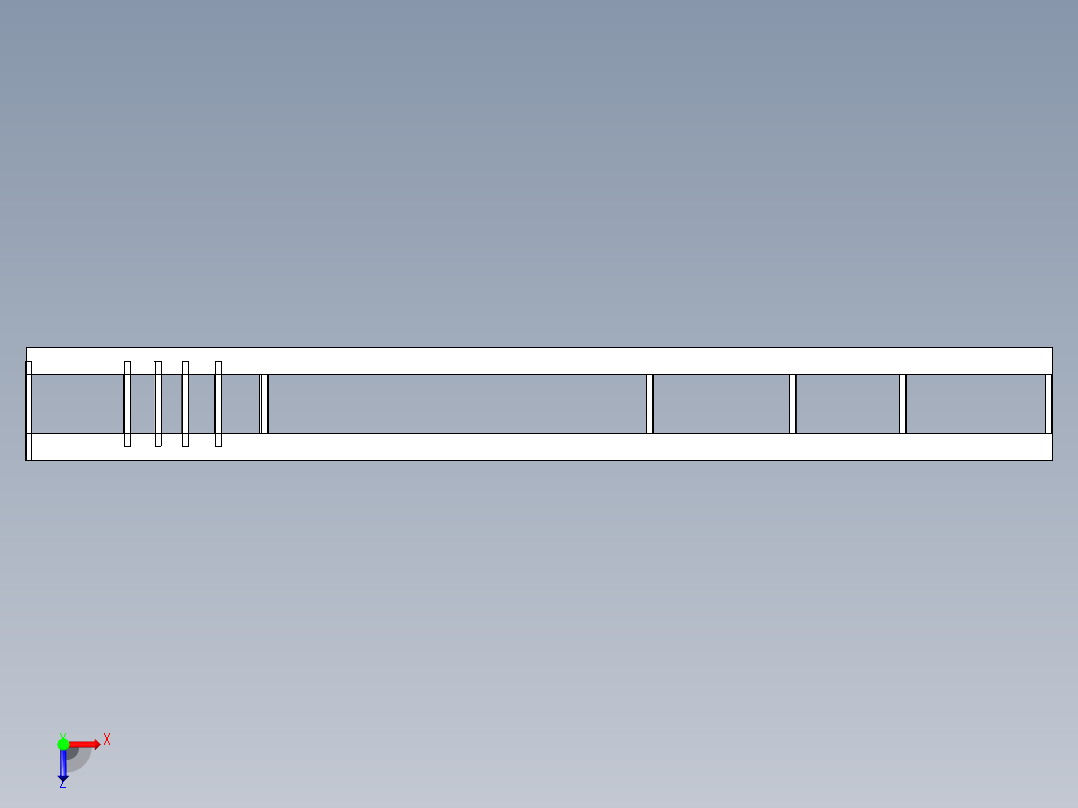 平板挂车毕业设计俯视图
