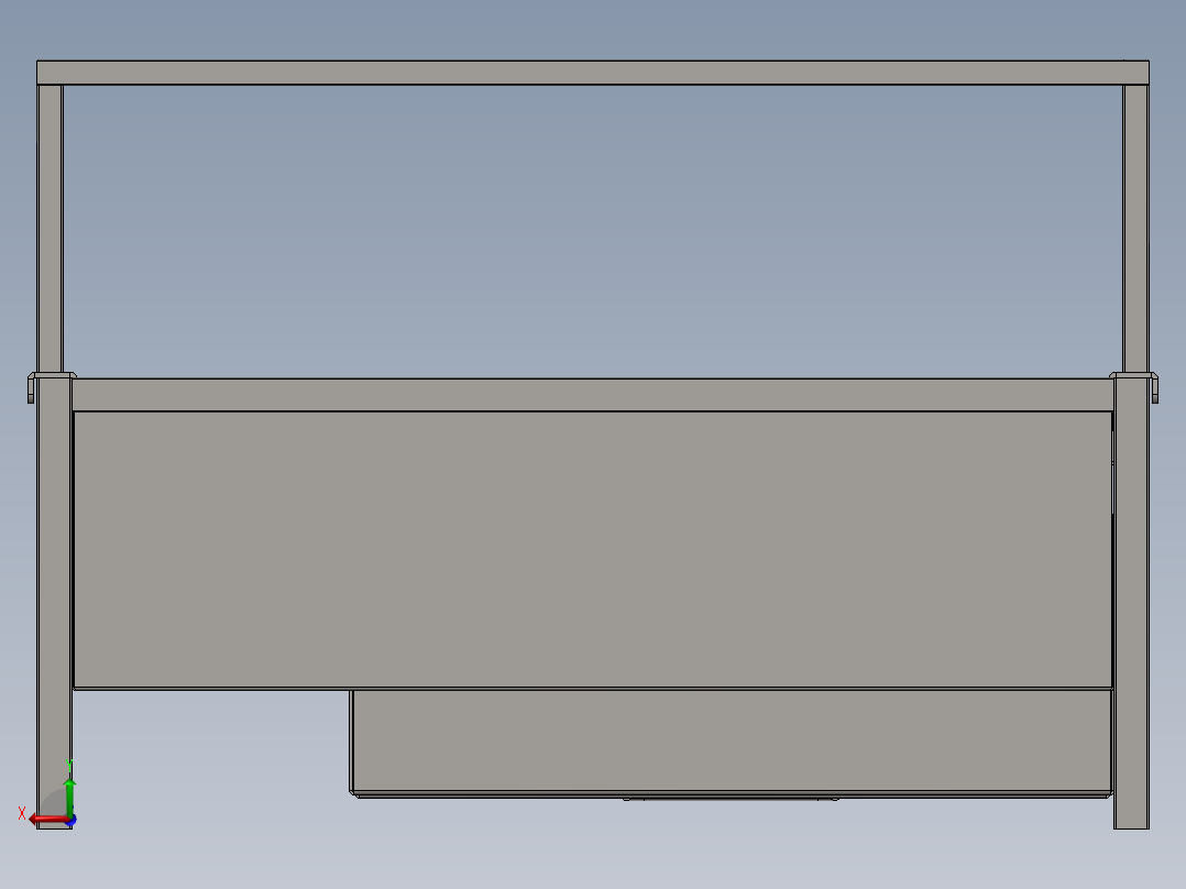 Churrasqueira烧烤架3D数模图纸 Solidworks设计 附x_t后视图