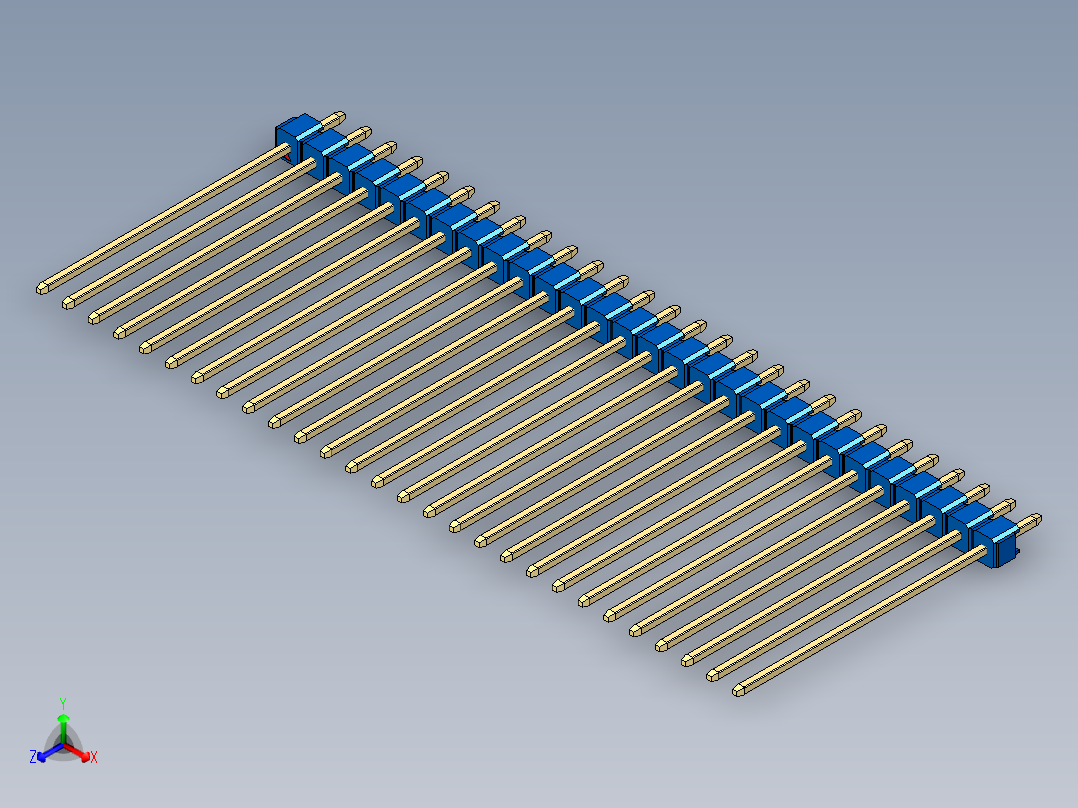 彩色公头100mil（2.54mm）系列-DS1021_blue_1x28p_100mil_Type43_rev1.0